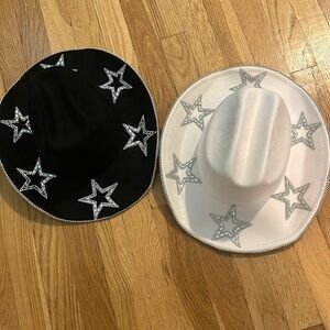 Sparkle black cowgirl hat